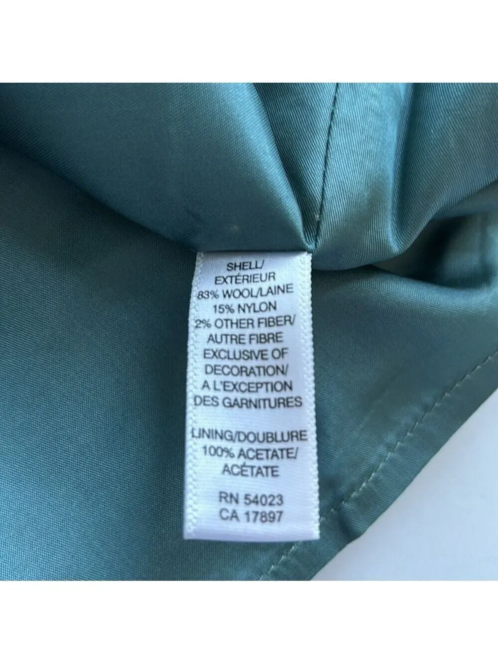 Banana Republic Turquoise Plaid Wool Mini Skirt Size 8